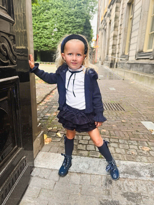 Bloomer Navy Rib - Petite Zara