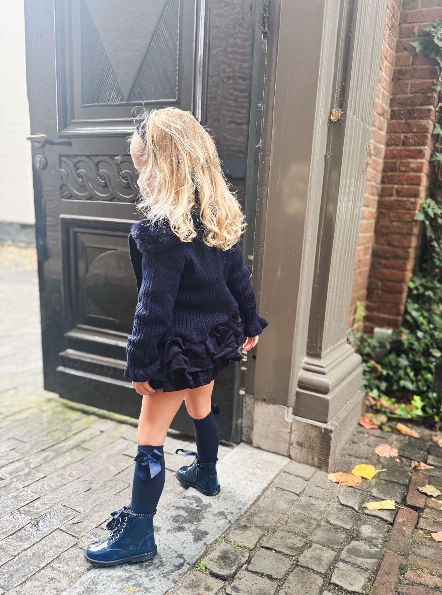 Bloomer Navy Rib - Petite Zara