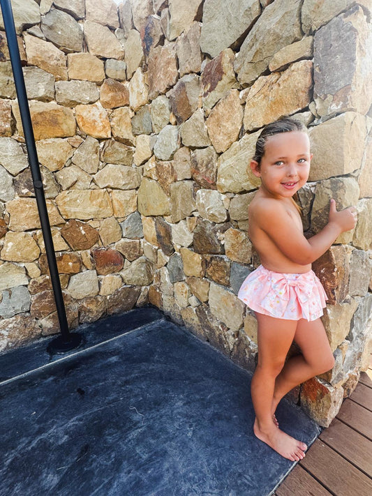 Swim Bloomer Flower Orange - Petite Zara