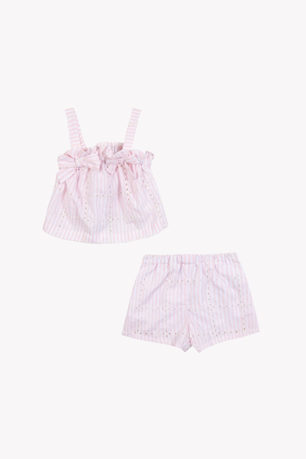 Set Embroidered Pink - Tartine et Chocolat