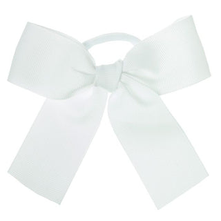 Hair Elastic Long Bow White - Siena