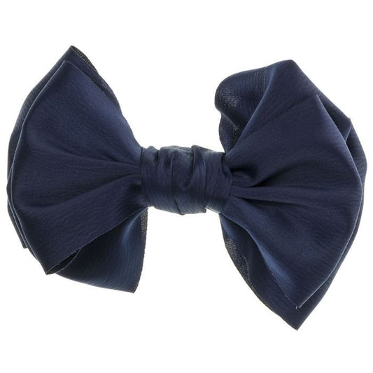 Barette Hairclip Bow Navy Blue - Siena