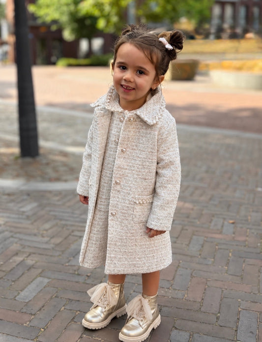 Jas Meisjes Sparkling Tweed - Patachou
