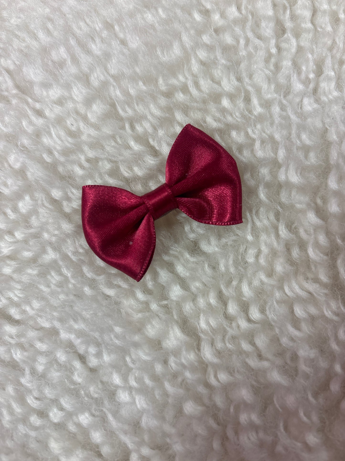 Butterfly Bow Mini Burgundy - Petite Zara