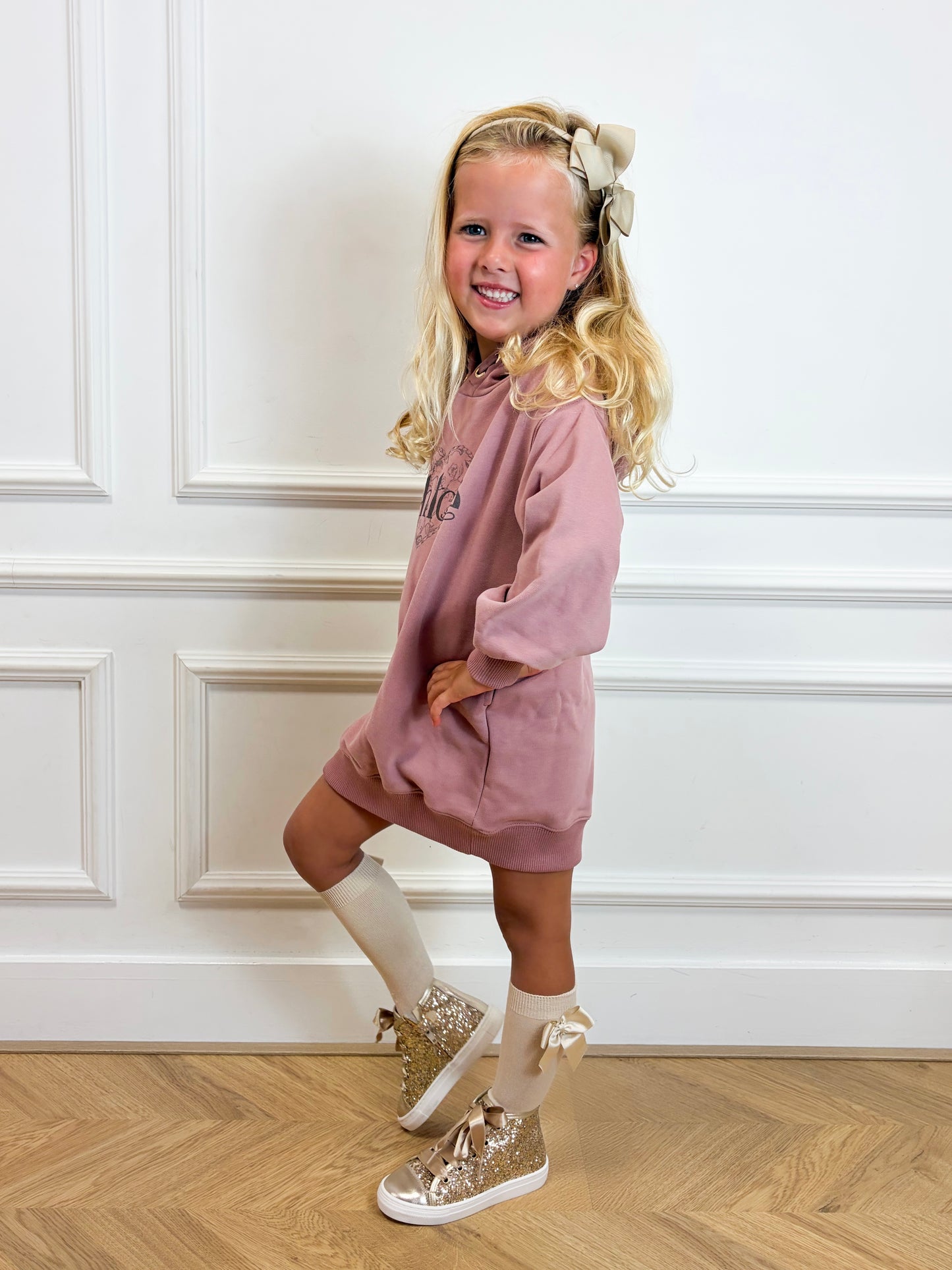 Meisjes capuchon jurk - Chloé
