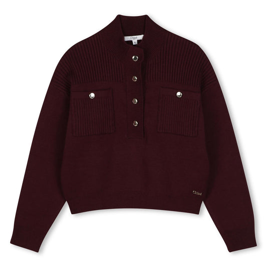 Trui Meisjes Burgundy - Chloé
