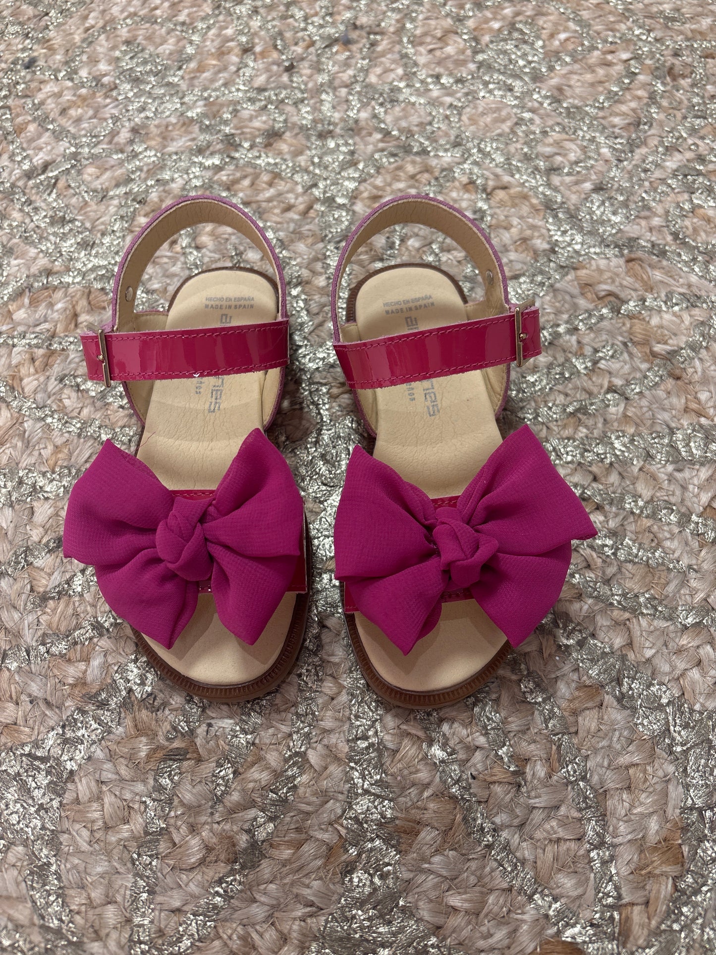 Sandals Bow Fuschia - Andanines