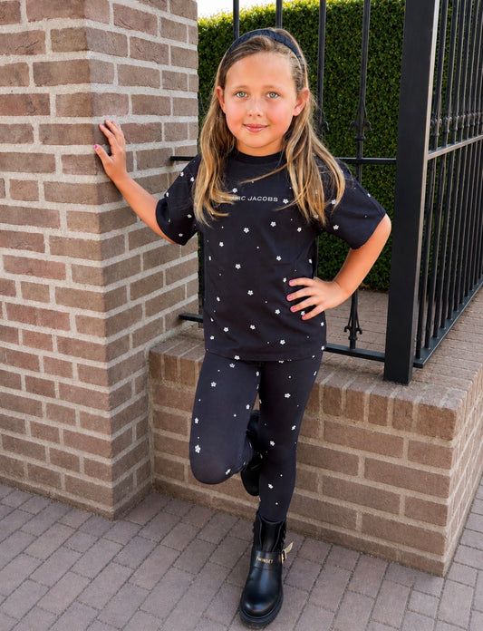 Legging zwart Daisy Meisjes - Marc Jacobs