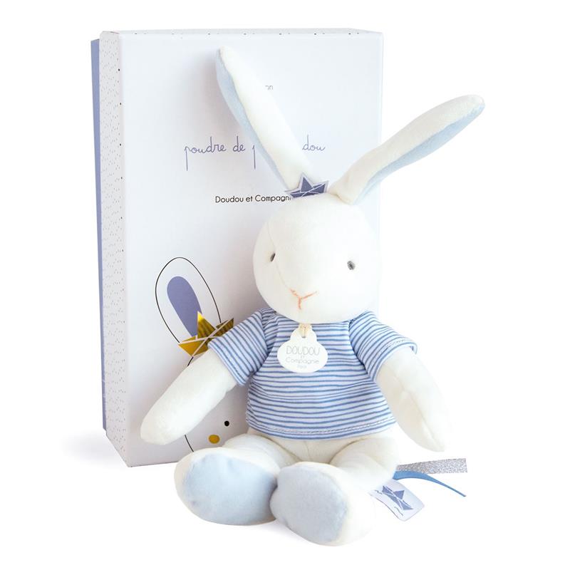 Rabbit White Blue - Doudou