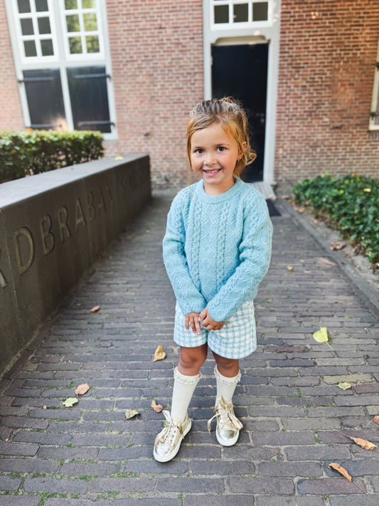 Short Tweed Light Blue - Abel & Lula