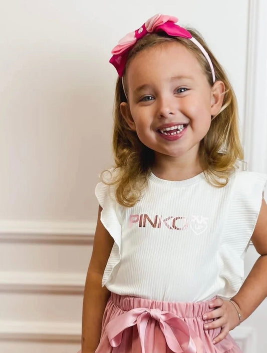 Shirt Pinko Rib White - Pinko