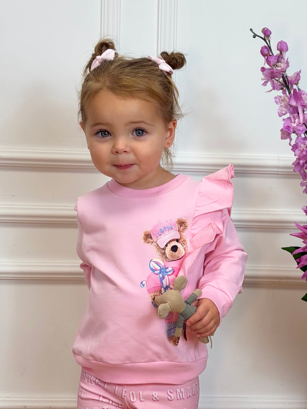 Set Meisjes Beer Roze - Lapinhouse