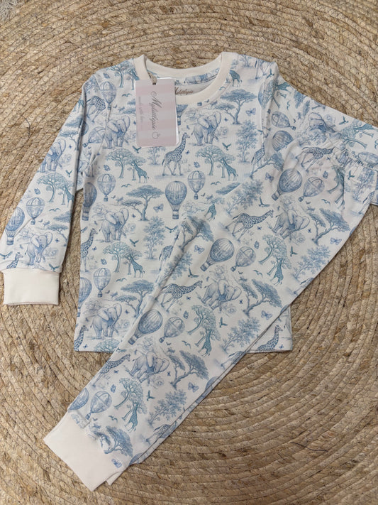 Pyjama Toile Africa Blue - My Little Pie