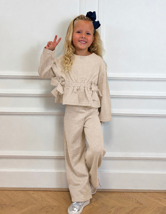 Set Beige Meisje Sparkle - Mayoral