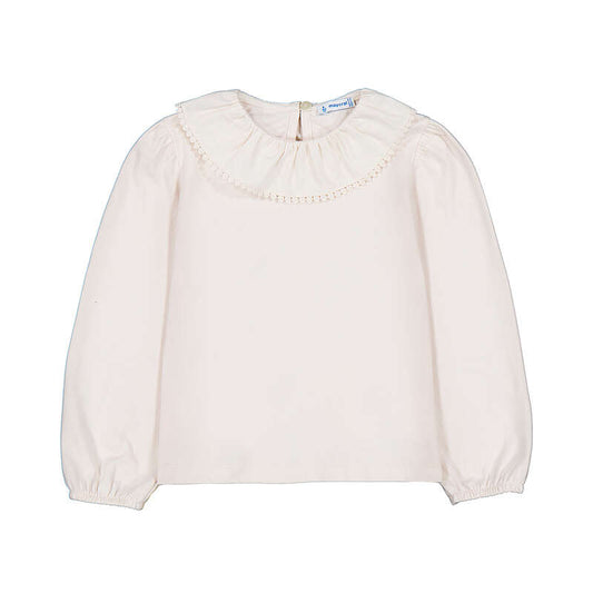 Ruffled Neckline blouse