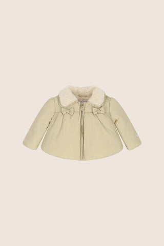 Kaki Winterjas Meisjes - Le Chic