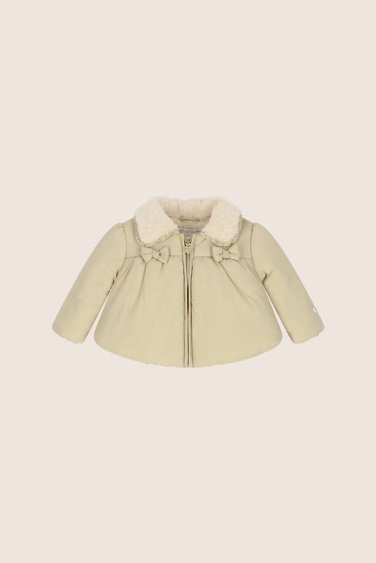 Kaki Winterjas Meisjes - Le Chic