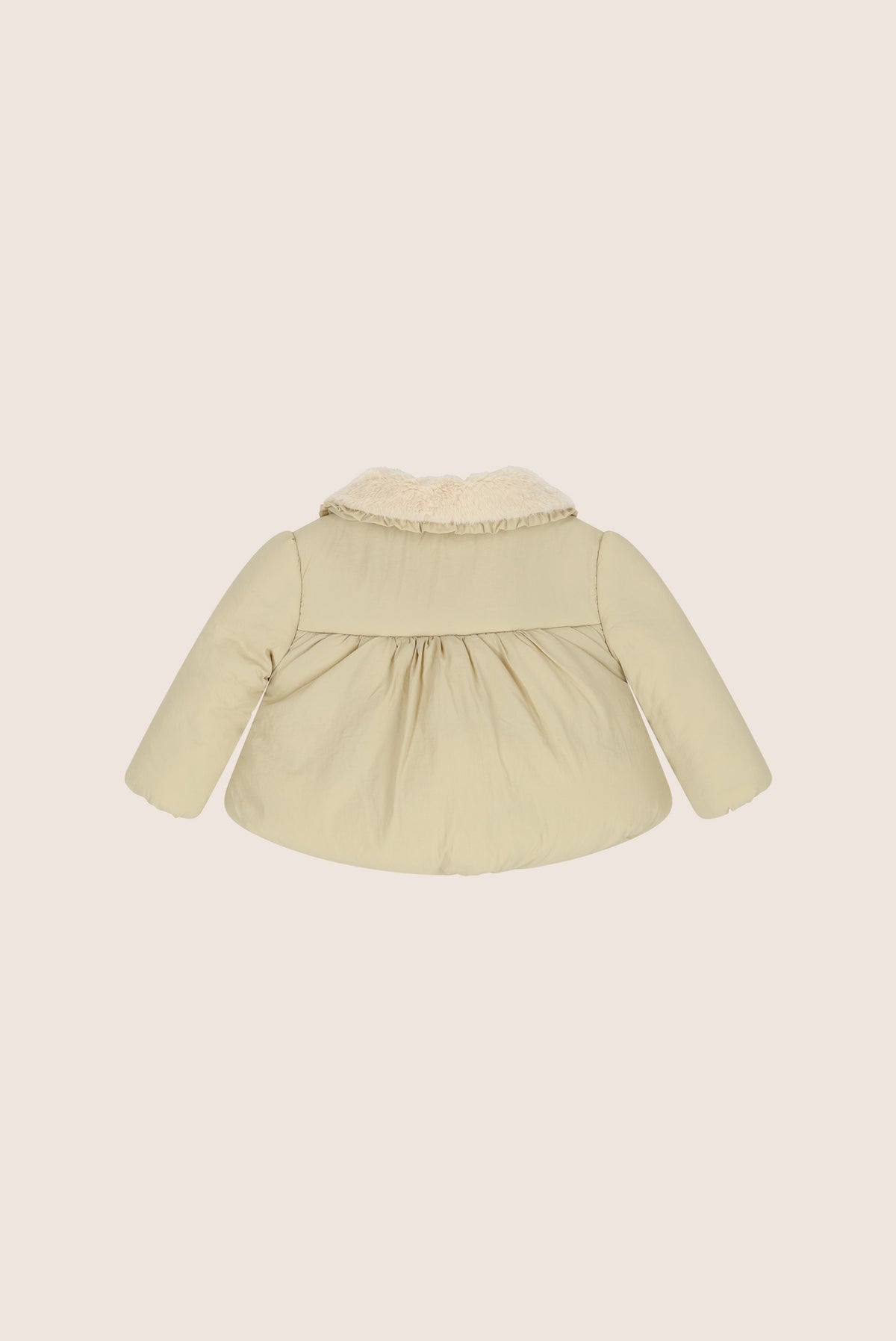 Kaki Winterjas Meisjes - Le Chic