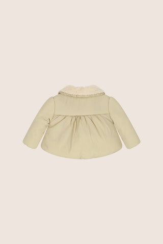 Kaki Winterjas Meisjes - Le Chic