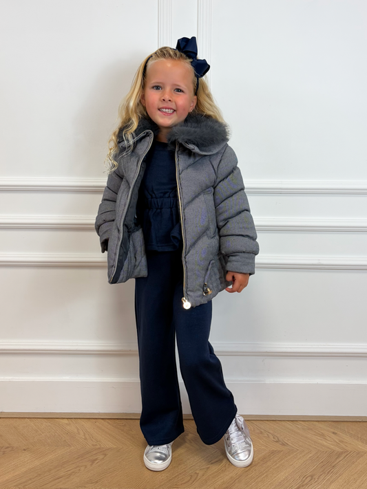 Jas Twill Grijs Meisjes - Abel & Lula
