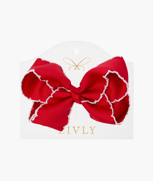 Grote Strik Picot Rood - Livly