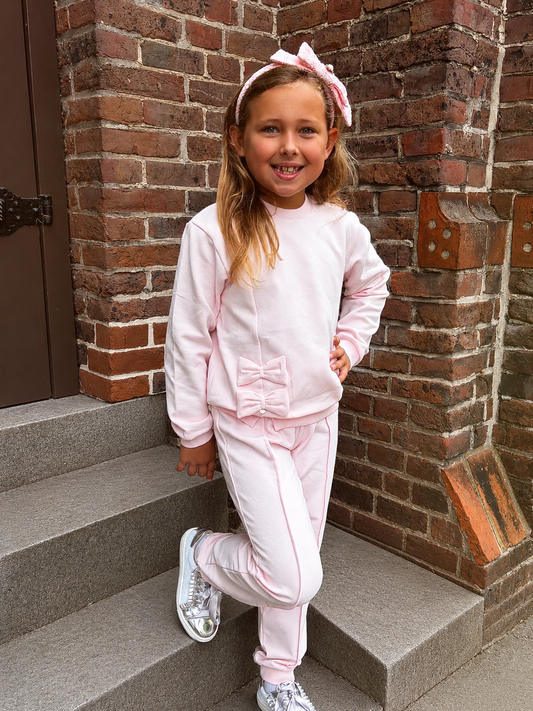 Meisjes Set Roze Strik - Gymp