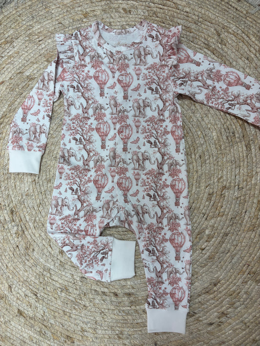 Onesie Toile Africa Pink - My Little Pie