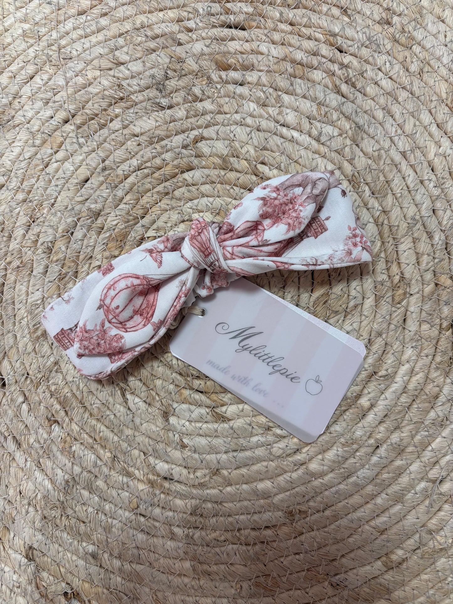 Hairbow Toile Africa Pink - My Little Pie