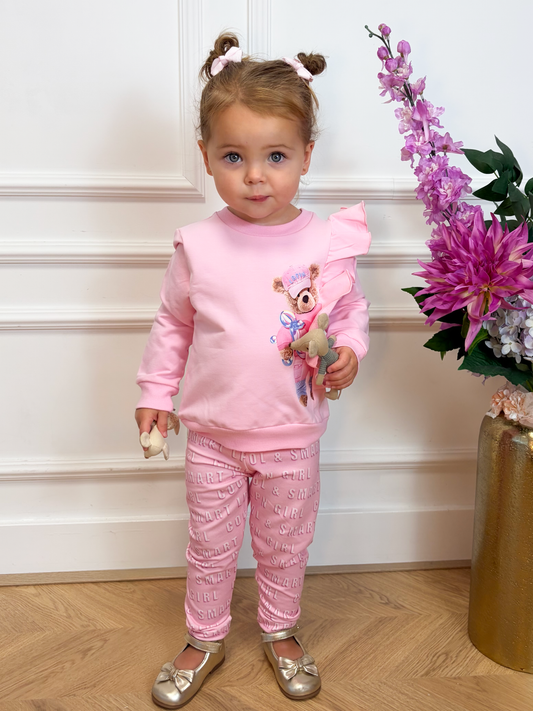Set Meisjes Beer Roze - Lapinhouse