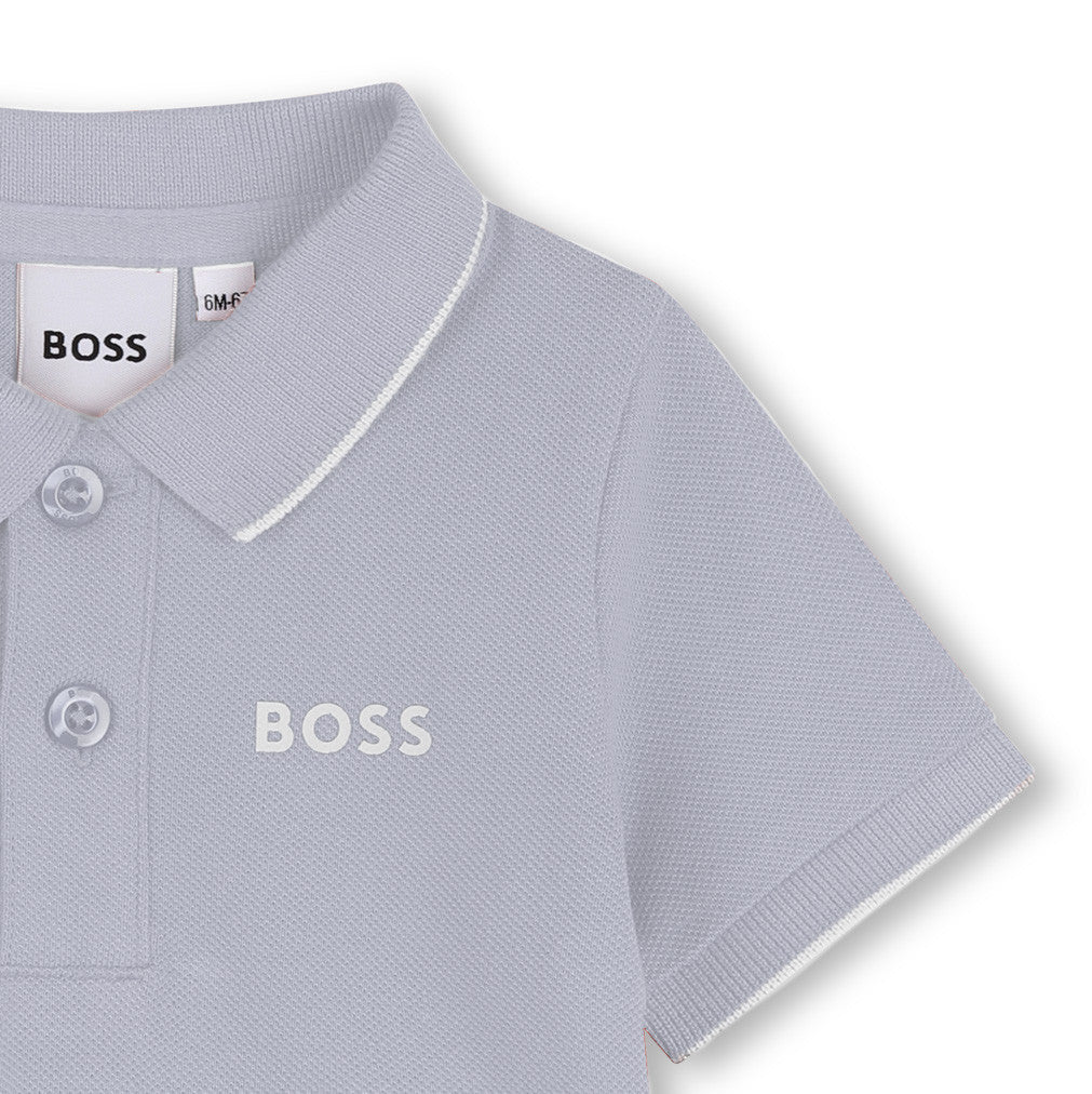 Polo Korte Mouwen Licht Blauw - Boss