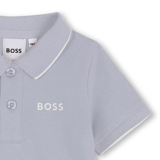 Polo Korte Mouwen Licht Blauw - Boss