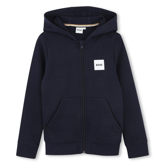 Cardigan Zip Navy - Hugo Boss