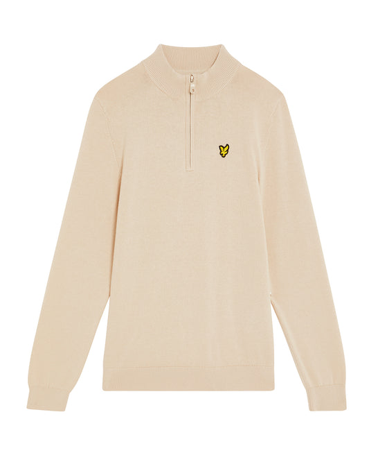1/4 Zip Jumper Putty - Lyle & Scott