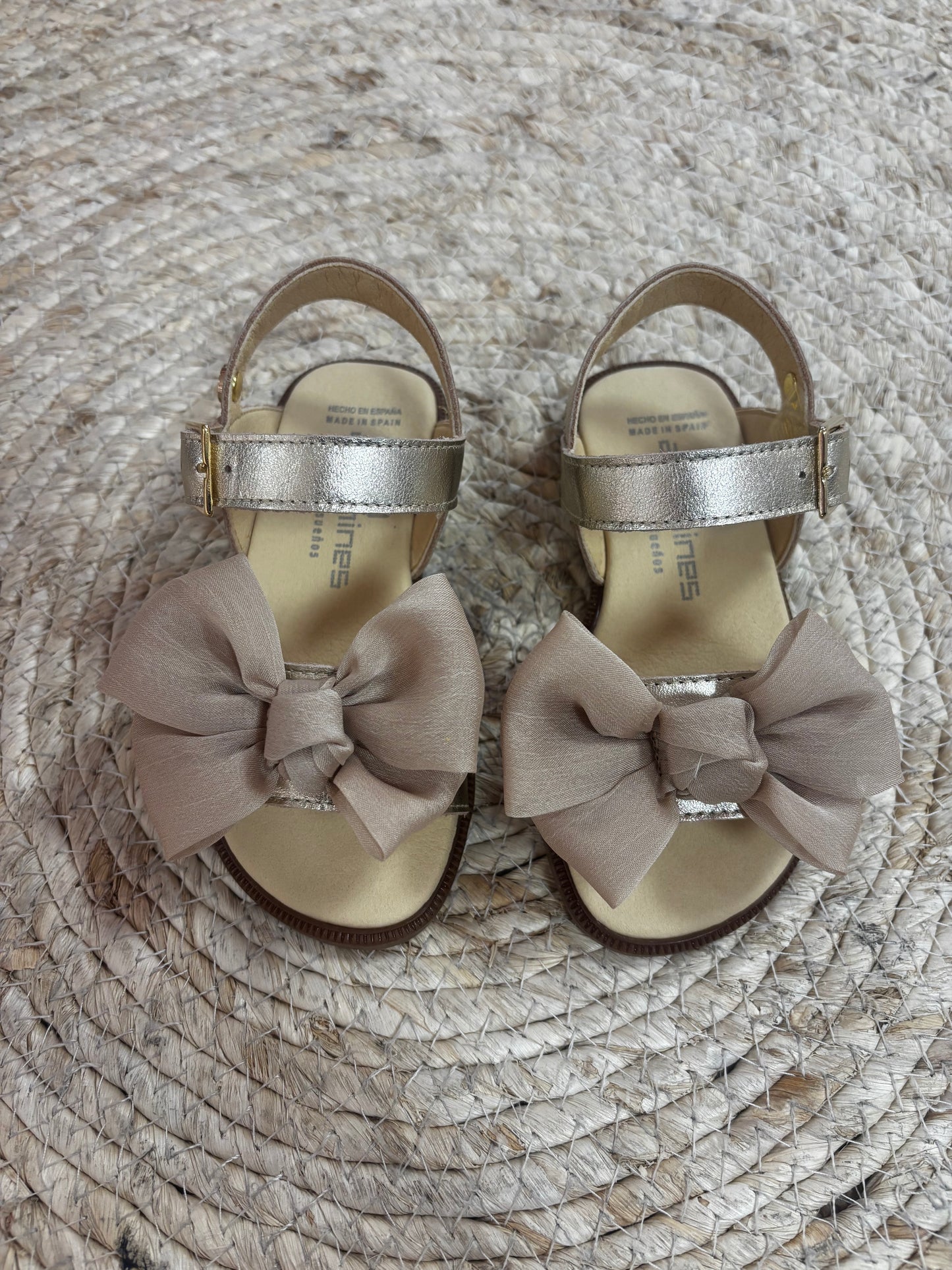Sandals Bow Gold - Andanines