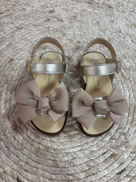 Sandals Bow Gold - Andanines