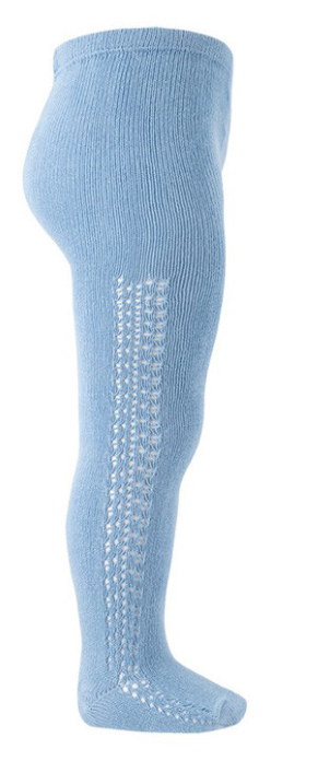 Condor Tights Side Openwork - Bluish