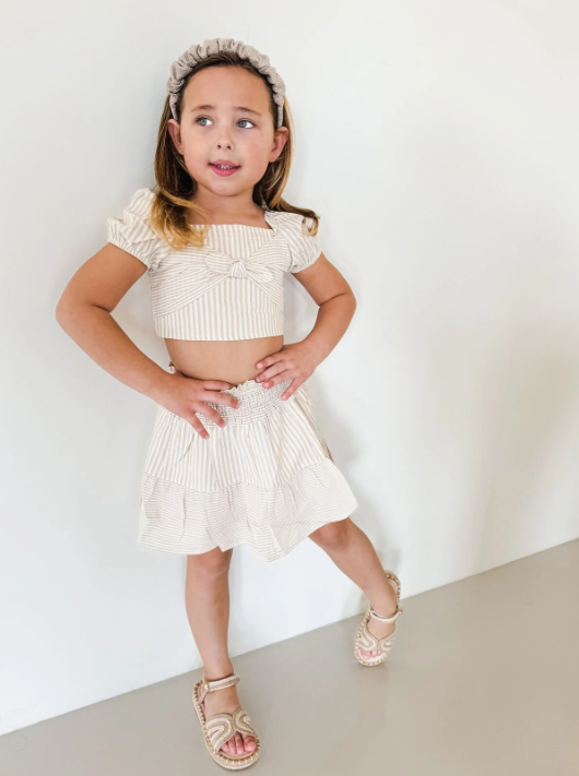 Striped set Beige - Mayoral