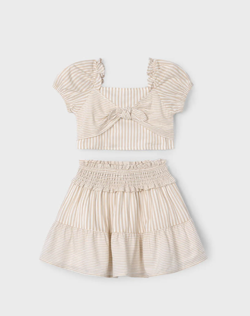 Striped set Beige - Mayoral