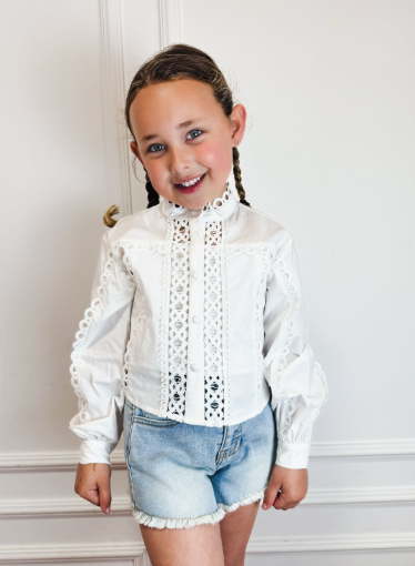 Blouse Broderie White - Twinset