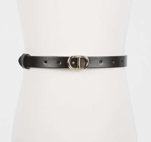Belt Oval T Black - Twinset