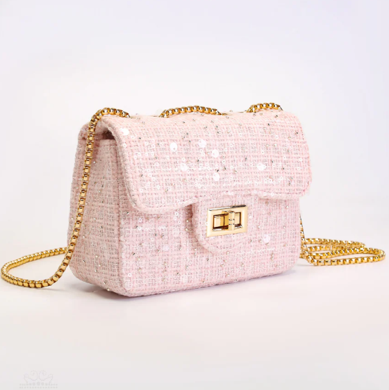 Tweed Bag Pearl Pink - Prinsessefin