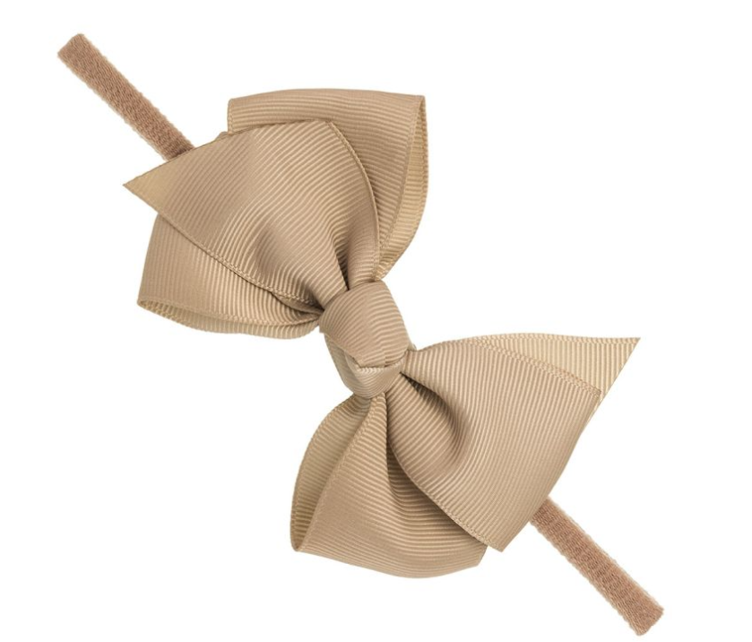 Baby headband Largebow camel - Siena