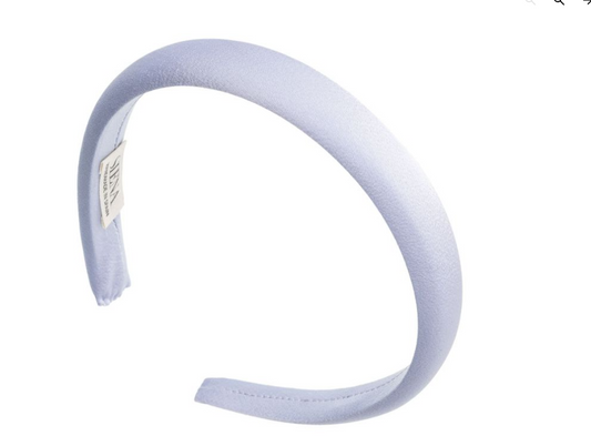 Padded Satin Headband Light Blue - Siena