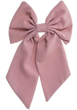 XL Hair Bow Barrette Pink - Siena