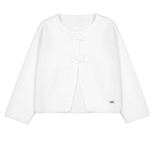 Knit Cardigan White - Mayoral