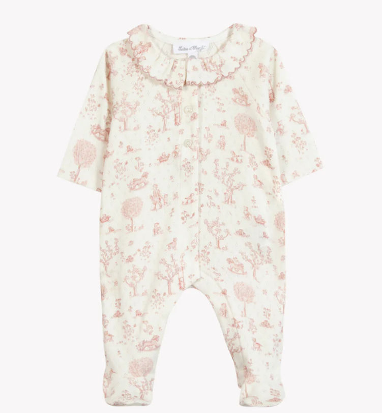 Baby Suit Fantasy Garden Pink - Tartin et Chocolat