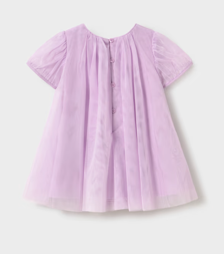 Tulle Dress With Bag Lila - Mayoral