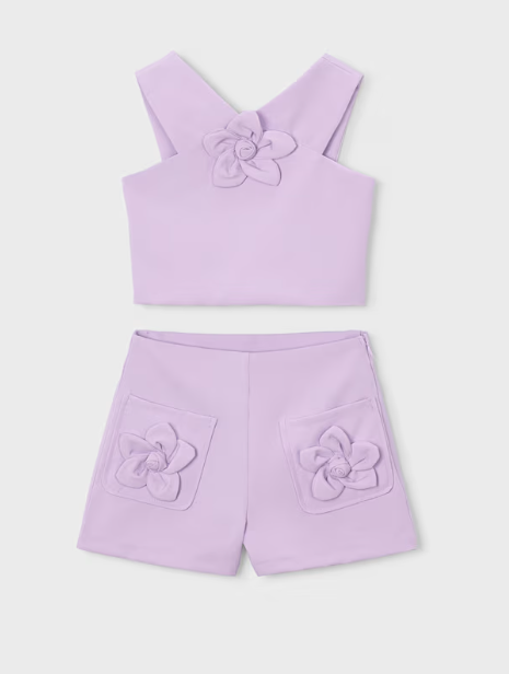 Bermude Crepe Set Lila - Mayoral