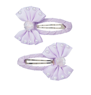 Hair Clips Bow Purple - Souza