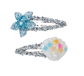 Hair Clips Sade Shell Silver - Souza